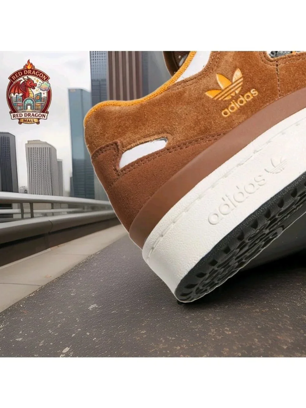 Adidas White Brown Orange Black Skate Retro Forum 84 Low JP6076 - Men's Sz 12.5
